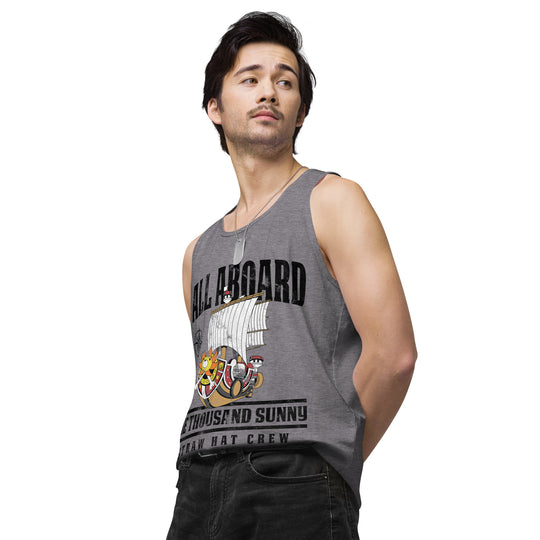 One Piece All Aboard The Thousand Sunny Men’s premium tank top