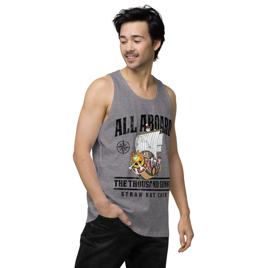 One Piece All Aboard The Thousand Sunny Men’s premium tank top