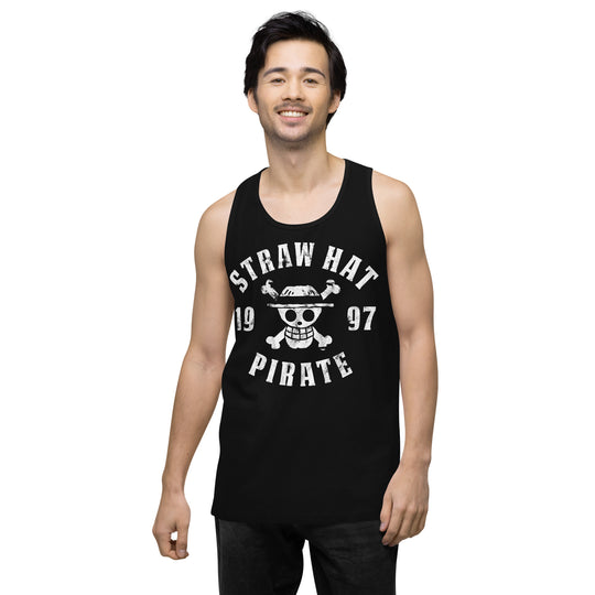One Piece Straw Hat Pirate Men’s premium tank top