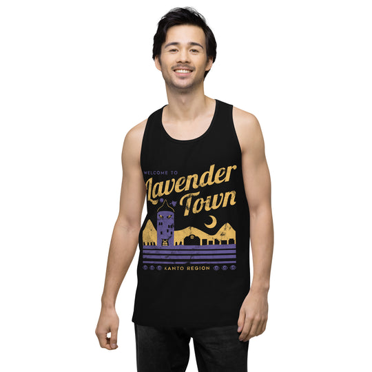 Pokemon Welcome to Lavender Town Men’s premium tank top