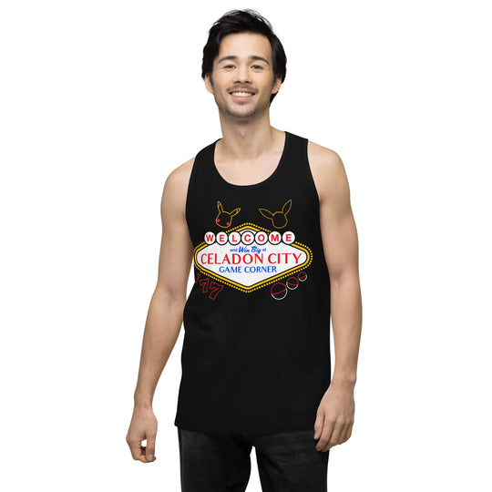 Pokemon Celadon City Game Corner Men’s premium tank top