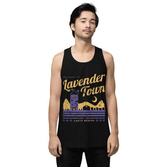 Pokemon Welcome to Lavender Town Men’s premium tank top
