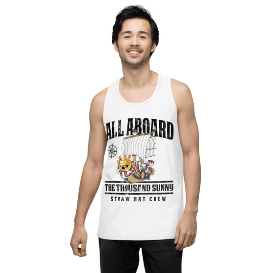 One Piece All Aboard The Thousand Sunny Men’s premium tank top