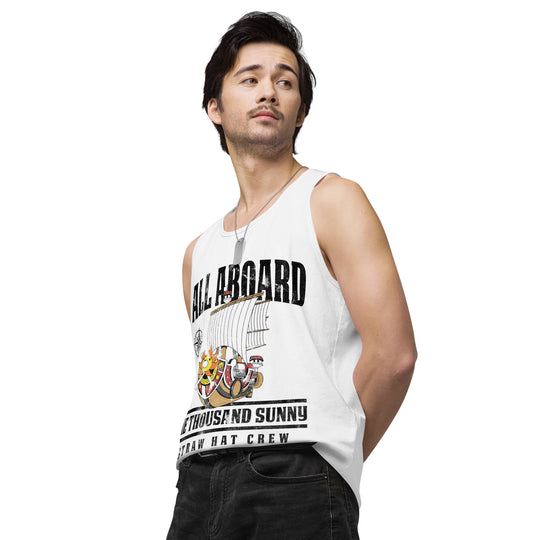One Piece All Aboard The Thousand Sunny Men’s premium tank top