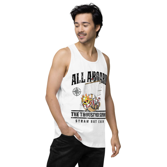 One Piece All Aboard The Thousand Sunny Men’s premium tank top