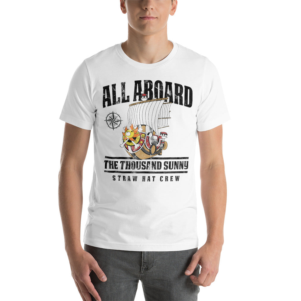 One Piece All Aboard The Thousand Sunny Unisex t-shirt