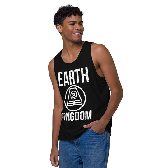 Last Airbender Earth Kingdom Mens Avatar Tank Tops
