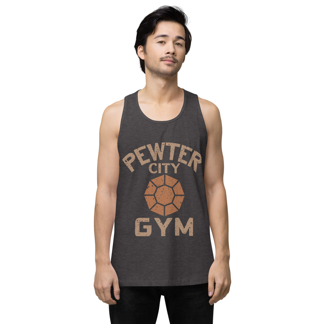 Pewter City Gym Men’s Premium Tank Top