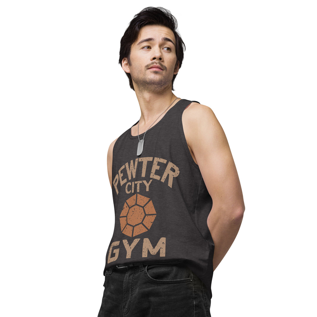 Pewter City Gym Men’s Premium Tank Top