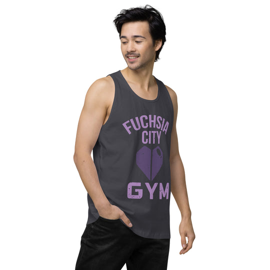 Fucshsia City Gym Men’s Premium Tank Top