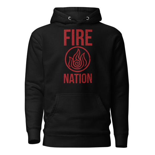 Fire Nation Unisex Vintage Anime Hoodie