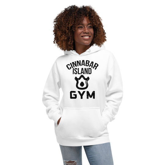 White Pokemon Cinnabar Island Gym Unisex Hoodie