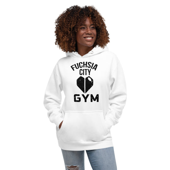 White Pokemon Fuchsia City Gym Unisex Hoodie