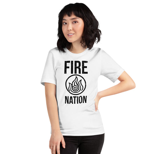 White Firebender Fire Nation Anime Unisex T-Shirt