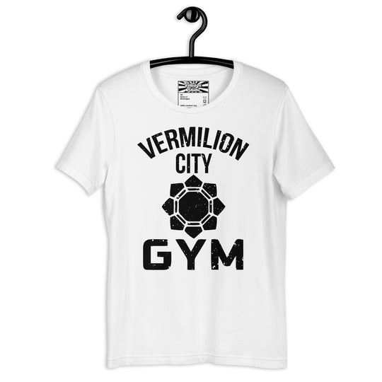 Pokemon Vermillion City Gym Unisex White T-Shirt