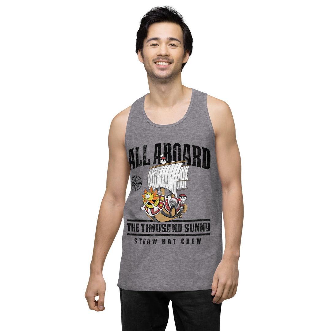 One Piece All Aboard The Thousand Sunny Men’s premium tank top
