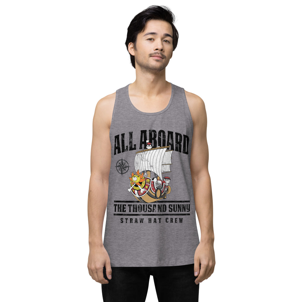 One Piece All Aboard The Thousand Sunny Men’s premium tank top