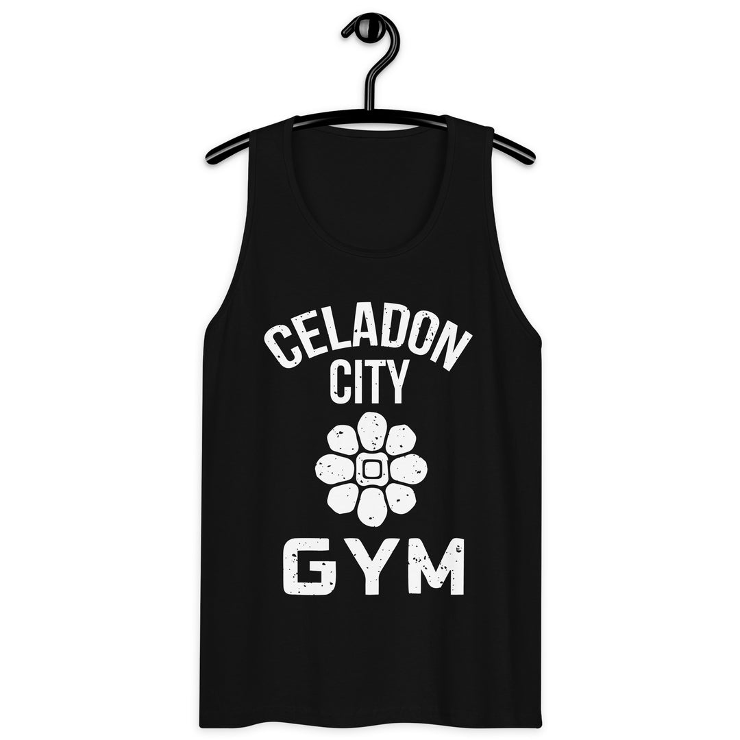 Shop Pokemon Celadon City Gym Black Tank Tops