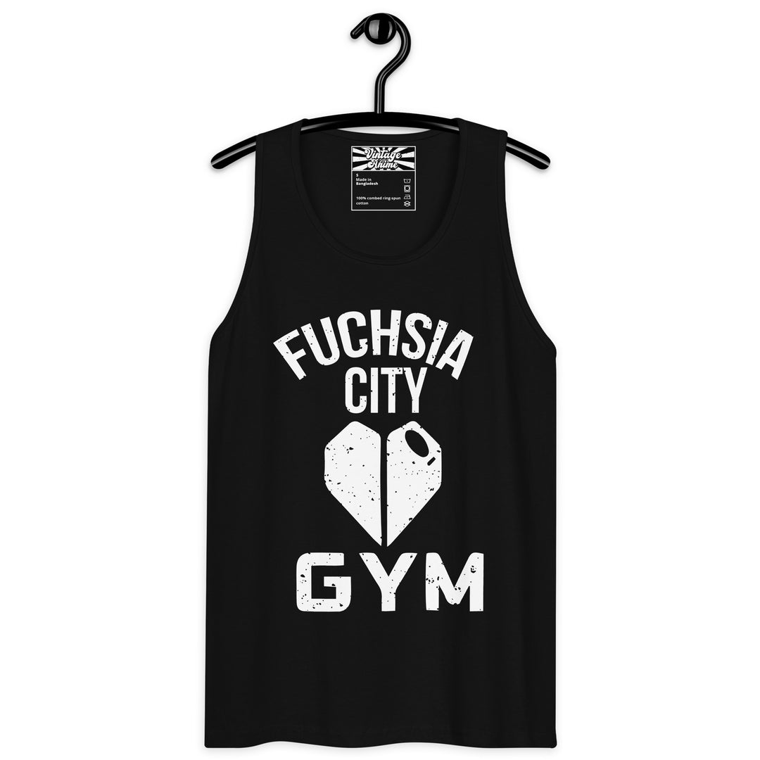 Pokemon Fuchsia City Gym Black Tank Tops Mens