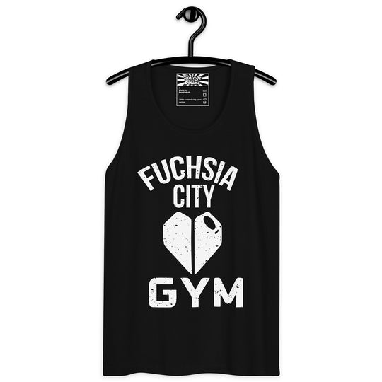 Pokemon Fuchsia City Gym Black Tank Tops Mens