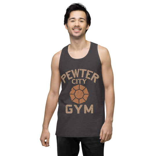 Pewter City Gym Men’s Premium Tank Top