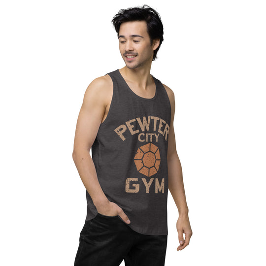Pewter City Gym Men’s Premium Tank Top