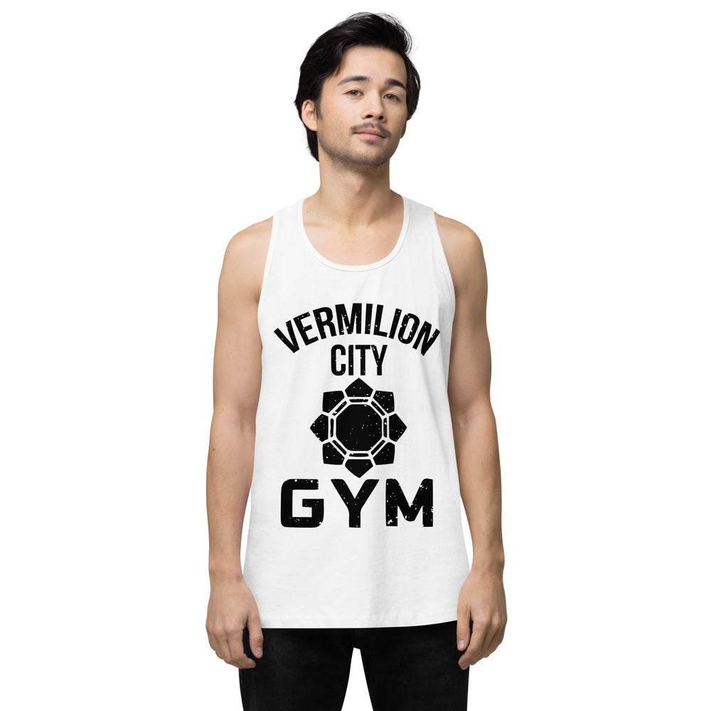 Pokemon Vermillion City Gym Tank Tops For Mens