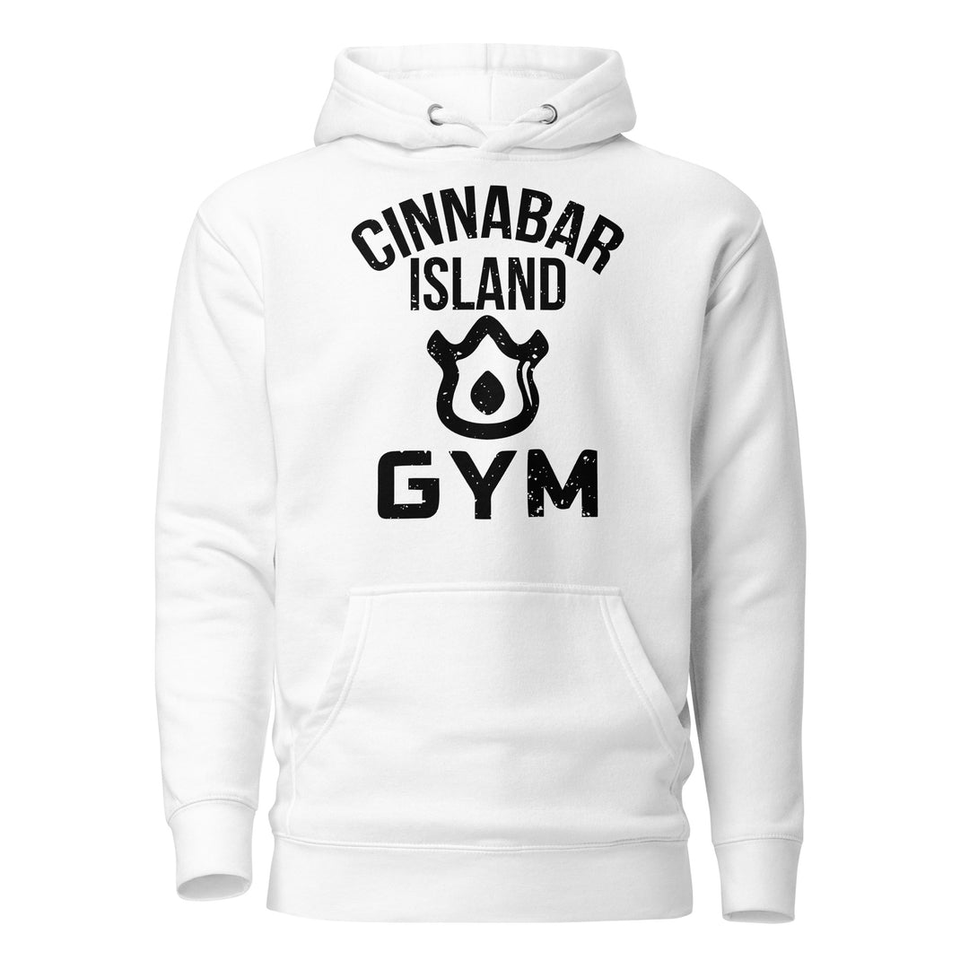 White Pokemon Cinnabar Island Gym Unisex Hoodie