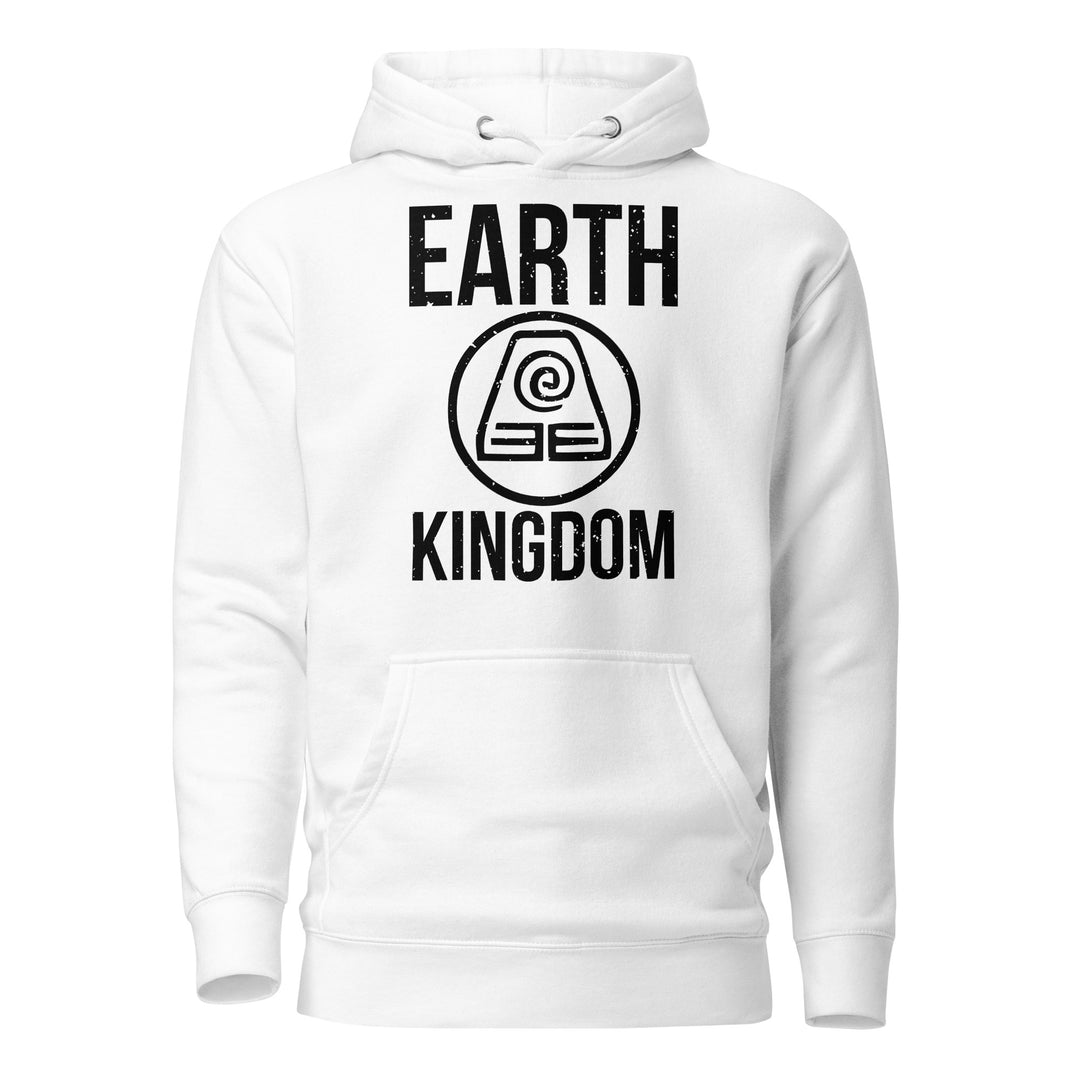 White Earthbender Earth Kingdom Unisex Mens Hoodie