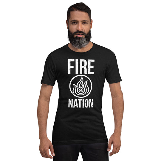 Firebender Fire Nation Avatar Black Unisex T-Shirt 