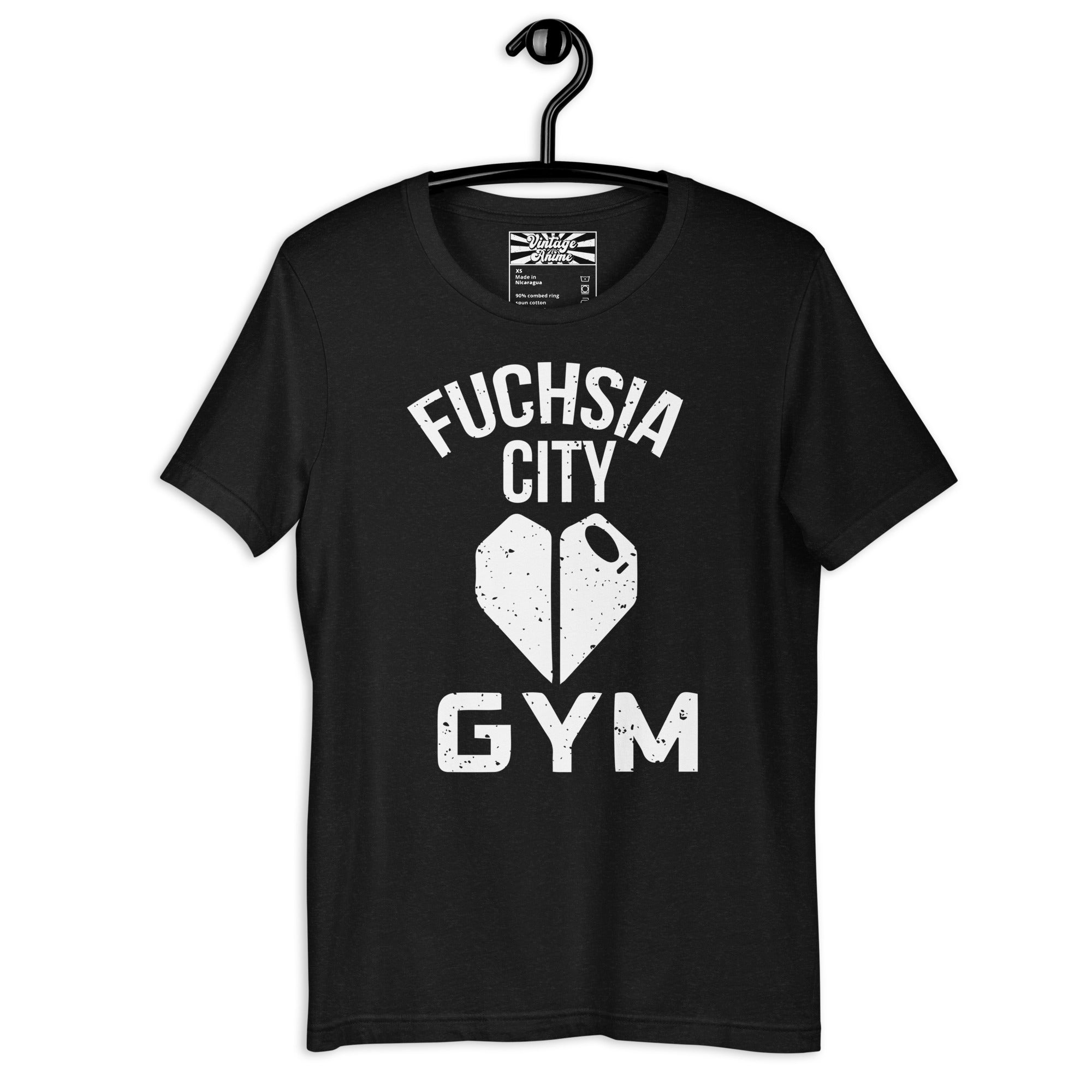 Black Pokemon Fuchsia City Gym Unisex T-Shirt