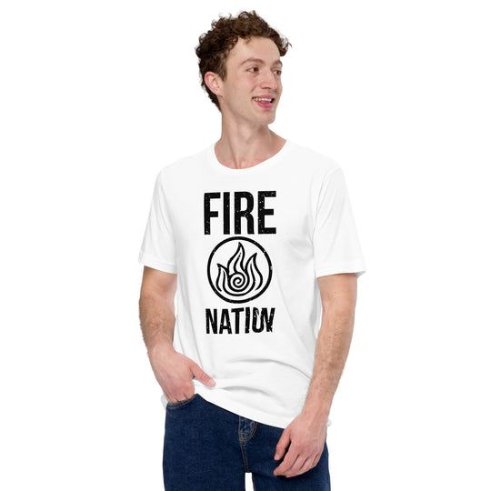 White Firebender Fire Nation Anime Unisex T-Shirt