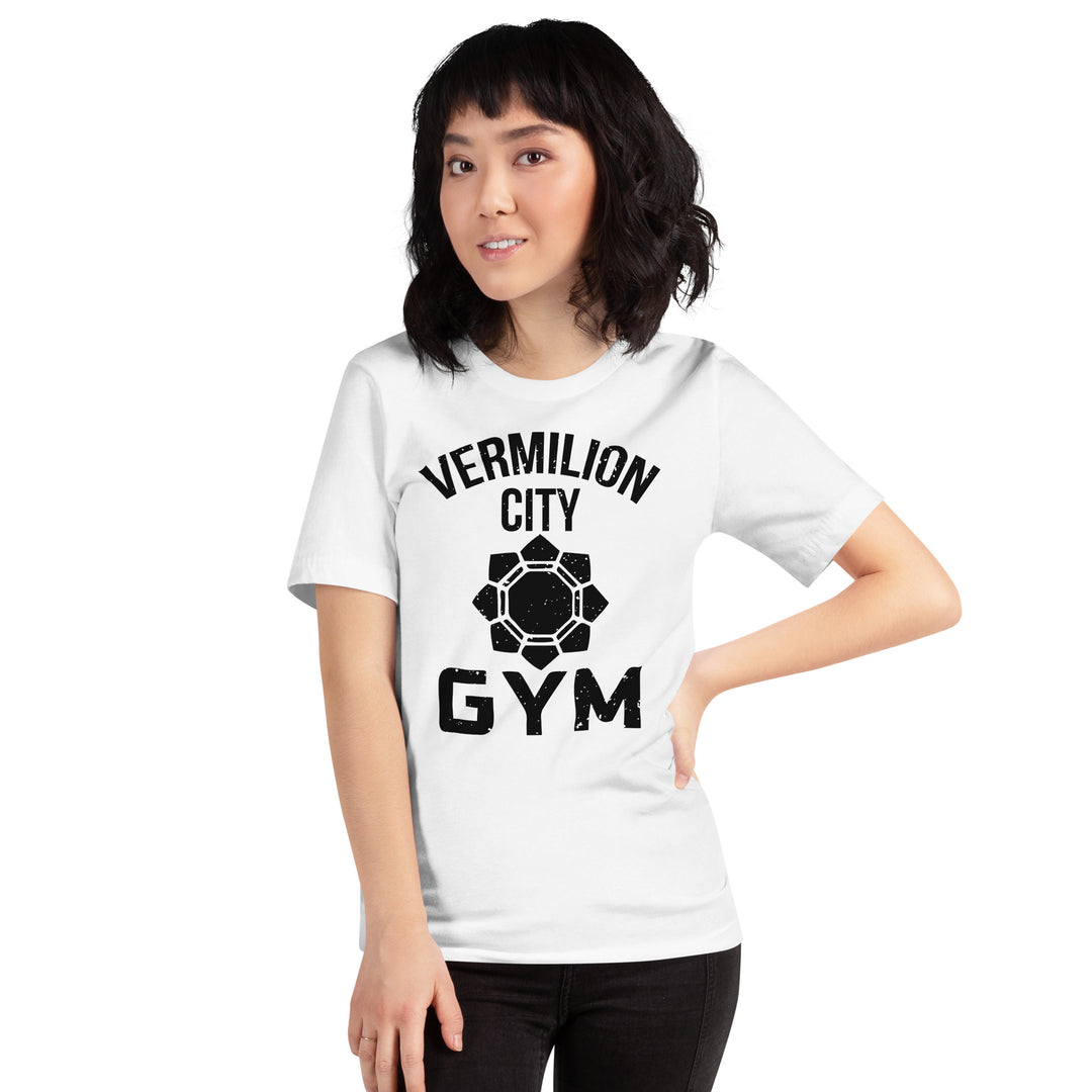 Pokemon Vermillion City Gym Unisex White T-Shirt 